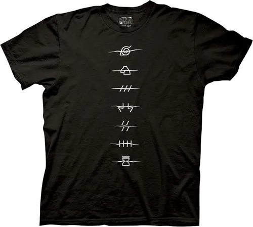 Miniatura 2 de Ripple Junction Camiseta Naruto Shippuden con símbolos anti-aldea para hombre