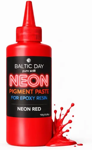 Miniatura 13 de BALTIC DAY Pasta de pigmento de neón para resina epoxi, 12 colores ultrabrillantes (0.55 onzas), tinte de pasta de polvo de mica, alto brillo, fácil