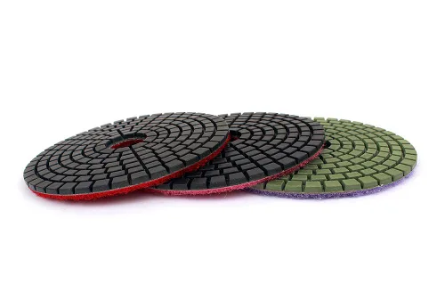 Miniatura 3 de Z-Lion Dimoand - Almohadilla de pulido de 3 pasos, muela abrasiva abrasiva de 4 pulgadas para piedra de ingeniería de mármol de granito 3 piezas/lote