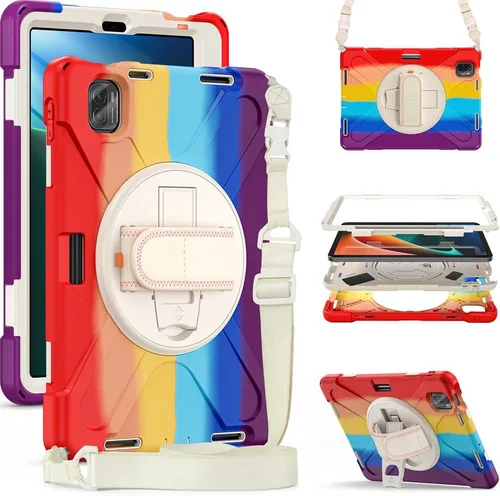 Miniatura 10 de Para Xiaomi Pad 5 / Xiaomi Pad 5 Pro Funda de tableta de 11.0 pulgadas 3 en 1 Marco de plástico duro + doble silicona