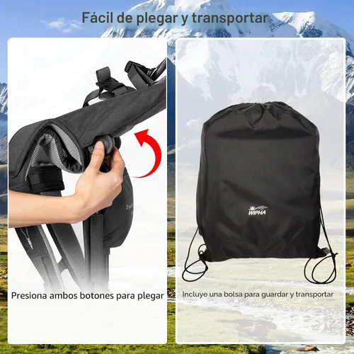 Miniatura 4 de WIPHA Mochila de Senderismo para Bebé, Mochila de Hombro Ligera para Niños Pequeños con Protección Solar, Mochila de Silla para Niños de 6 Meses a 2