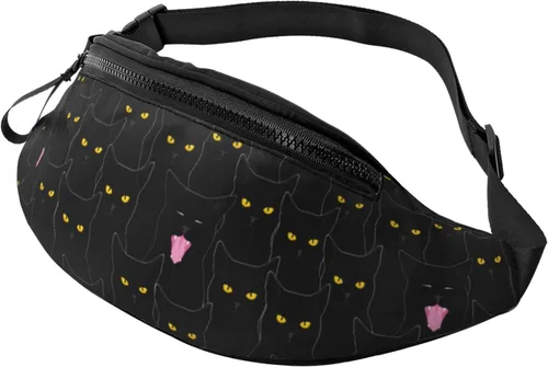 Miniatura 29 de Cangurera de camuflaje con diseño de bandera estadounidense de camuflaje para hombres y mujeres, correa ajustable para viajes, senderismo, ciclismo