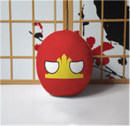 Miniatura 69 de Polandball Countryballs Muñeco de peluche Ucrania España Hungría Portugal Rumanía Grecia Austria México Polonia Ball (15,3.8 pulgadas)