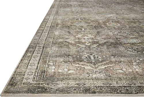 Miniatura 7 de Loloi - Alfombra decorativa Layla Collection LAY-13 Antiguo/Musgo, 2 pies 3 pulgadas x 3 pies 9 pulgadas, 0,33 cm de espesor, alfombra acento suave
