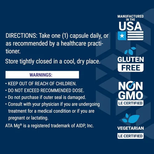 Miniatura 7 de Life Extension Calm-Mag, Acetil Taurinato de Magnesio, Fórmula Diaria de Manejo del Estrés, Apoya la Calma y la Relajación, Sin Gluten, Sin OGM
