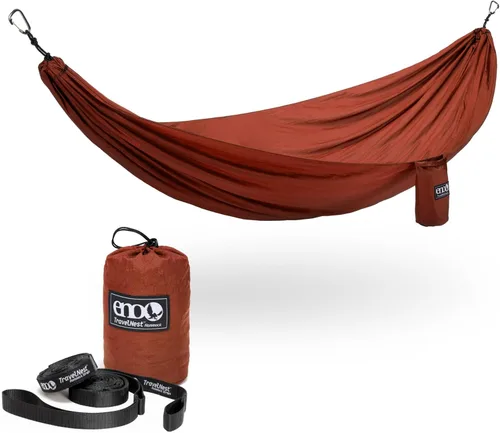 ENO TravelNest Hamaca y Correas Combo - Hamaca Portátil de Senderismo y Camping con Correas Incluidas - Hamaca de Viaje para Camping, Senderismo,