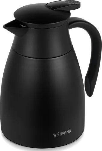 Miniatura 12 de Jarra de café de 34 onzas aisladas, jarras de café de acero inoxidable para mantener el calor, jarras térmicas a prueba de polvo para fiestas