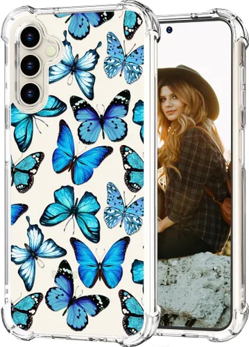 Miniatura 12 de Hungo Funda compatible con Samsung Galaxy S23 con diseño floral y bonito diseño transparente, femenino para mujeres y niñas, con hermoso clavel