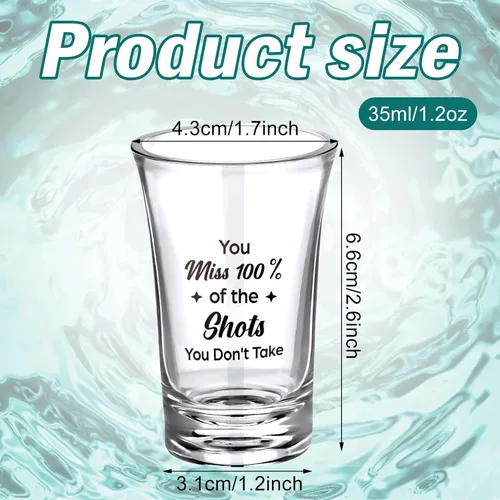 Miniatura 2 de Kigeli 48 vasos de chupito divertidos para adultos, vasos de chupito de acrílico para fiestas, 1.2 onzas, mini taza, regalos de fiesta, invitados