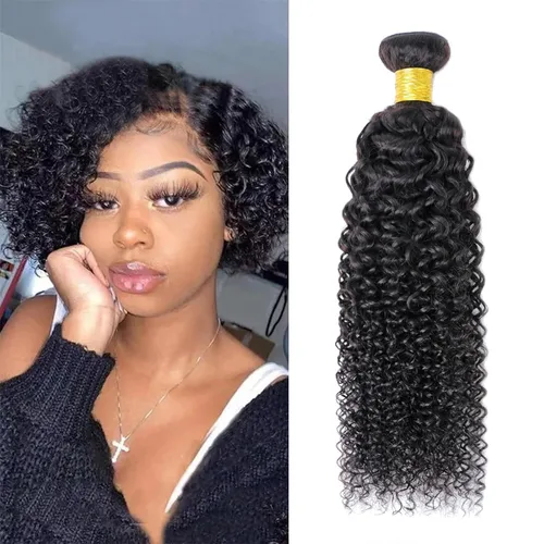Miniatura 47 de Extensiones de pelo rizado brasileño de Selina, pelo virgen brasileño, 100 gramos/paquete, color natural (16 pulgadas, rizado)
