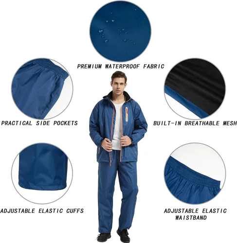 Miniatura 3 de Trajes de lluvia para hombre impermeables
