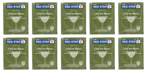 Miniatura 2 de North Mountain Supply - RS-CB-5 Red Star Cote des Blancs - Levadura de vino - Paquete de 5 - Con Garantía de Frescura