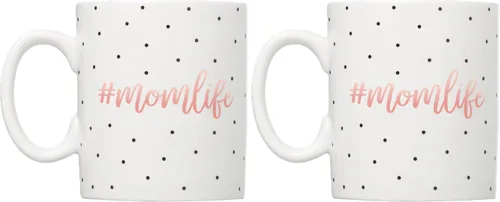 Miniatura 9 de Little Pear Taza Mom Life, Taza de Café de Cerámica, Regalo Ideal para Madres Nuevas y Futuras, Apta para Lavavajillas y Microondas, 13 onzas