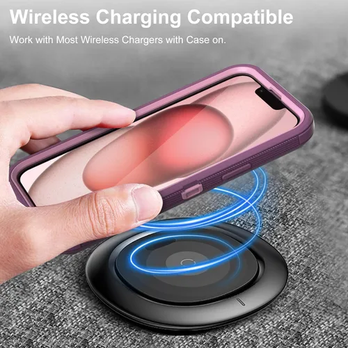 Miniatura 6 de COOYA Funda para iPhone Air de Protección Completa del Cuerpo contra Caídas, Funda Resistente a Prueba de Golpes de 3 Capas, Híbrida de Servicio