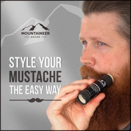 Miniatura 2 de Mountaineer Brand Stache Stick Aroma de Apalachia Hecho con ingredientes naturales West Virginia Firme y duradero Cera de bigote