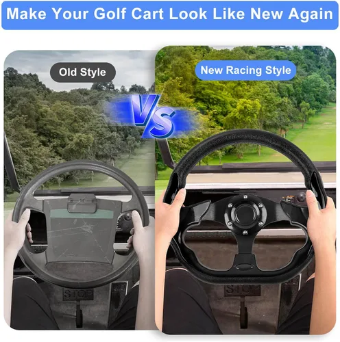 Miniatura 3 de Volante para carrito de golf, compatible con EZGO TXT RXV, Club Car DS Precedent Tempo, Yamaha G2-G29 para la mayoría de los carritos de golf