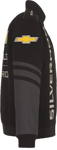Miniatura 3 de JH DESIGN GROUP Chaqueta para hombre Chevy Silverado con bordado clásico de sarga