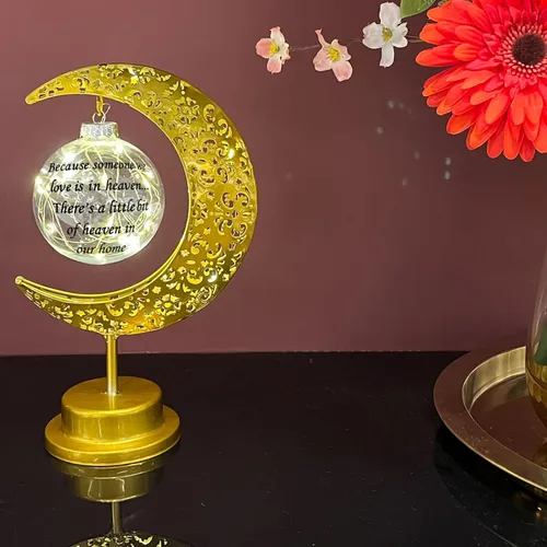Miniatura 8 de Linterna de simpatía - Recuerdo de luna por la pérdida de un ser querido; regalo de duelo en honor a la madre, padre - Condolencias funerarias