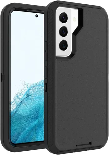 Miniatura 22 de Funda para Galaxy S21, Funda Resistente de Grado Militar Resistente a los Golpes y a Prueba de Caídas para Samsung Galaxy S21, Negro+Naranja Negro