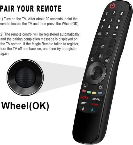 Miniatura 3 de Control remoto de voz mágica de repuesto AN-MR21GC para LG NanoCell 75 Series NanoCell 80 Series 4K Smart TV 70NANO75UPA 86NANO75UPA 65NANO75UPA