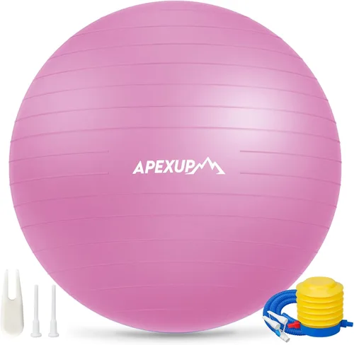 Miniatura 10 de APEXUP Pelota de Yoga Pelota de Ejercicio Antideslizante Resistente para Fitness, Equilibrio y Entrenamiento del Core