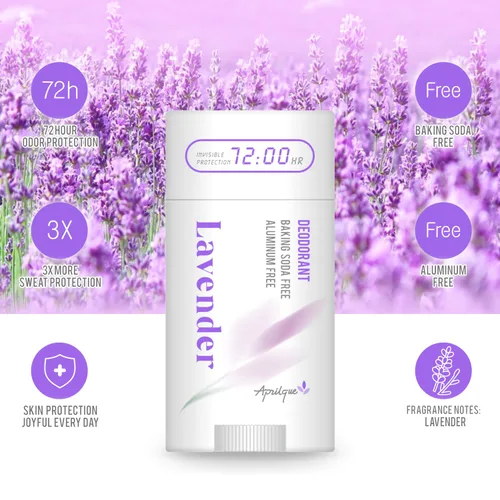 Miniatura 6 de Crema desodorante natural en barra – 2.6 fl oz/pieza, 72 horas de protección sin aluminio y sin bicarbonato de sodio para mujeres y hombres