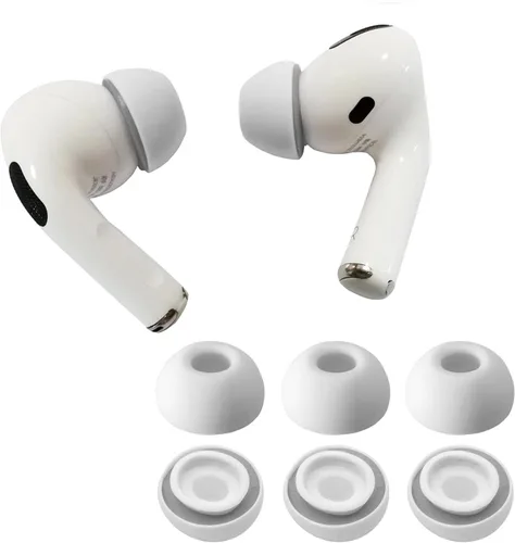 Miniatura 10 de KASOTT Almohadillas híbridas de espuma viscoelástica y silicona mejoradas para AirPods Pro de 1ª y 2ª generación, ultra cómodas, orejas Negro