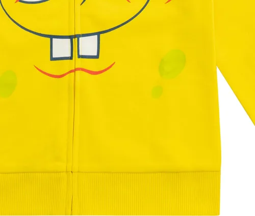 Miniatura 5 de Nickelodeon SpongeBob SquarePants - Sudadera con capucha y cremallera para niños grandes