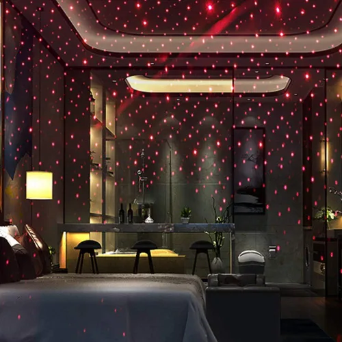 Miniatura 6 de Lámpara USB de Noche, Proyector de Estrellas, Luz Nocturna Ajustable, Luces Interiores Románticas en Rojo para Auto, Luces de Techo Portátiles