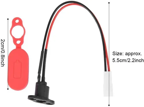 Miniatura 9 de Battery Charger Connector Plug Charging Port for M365 with Waterproof Cover for M365 Electric Scooter Accessory