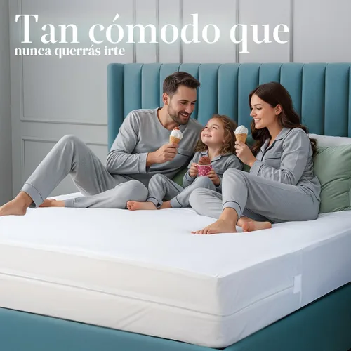 Miniatura 8 de Utopia Bedding - Protector de colchón impermeable tamaño Queen, con cierre, a prueba de chinches y ácaros, funda de colchón absorbente de seis lados