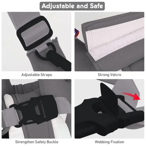Miniatura 3 de Ayudante para caminar para bebés, arnés de mano para caminar, cinturón de asistente para caminar para bebés, soporte de pie para niños pequeños, Gris