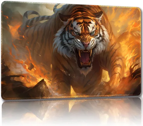 Miniatura 21 de Tapete de juego para MTG con bolsas de almacenamiento gratis, tapete de juego de 24 x 14 pulgadas TCG y alfombrillas de juego de mesa para cartas