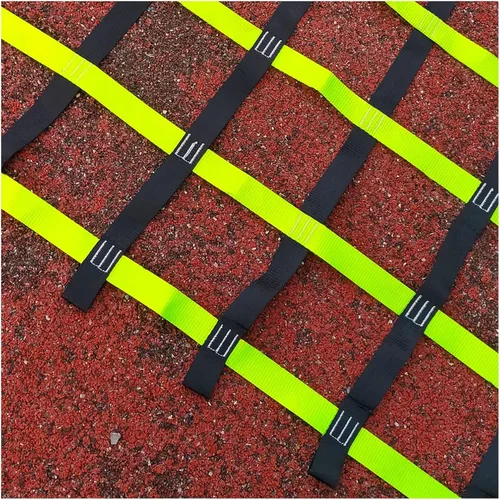 Red de escalada para adultos, red de carga, para ejercicio en interiores y exteriores, red de campo de ninja, columpio, jungla, gimnasio, correa de