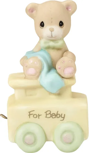 Miniatura 12 de Precious Moments Tren de cumpleaños Figura de porcelana de bisque Regalo de cumpleaños Colección de cumpleaños Decoración de habitación