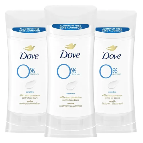 Miniatura 8 de Desodorante Dove sin aluminio para mujeres, 3 paquetes, sabor a fruta del dragón y crema de coco, protección contra olores de 72 horas, 2.6 oz