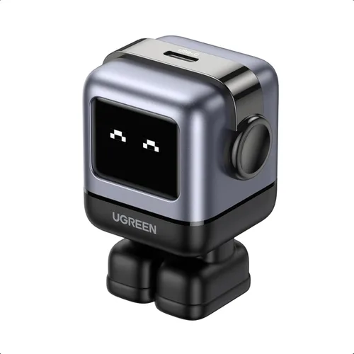 UGREEN Uno - Bloque de cargador USB C de 30 W, cargador rápido compacto robot GaN para iPhone 17, regalos para mujeres y hombres, compatible con