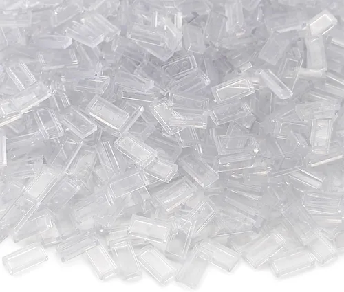 Miniatura 12 de Ladrillo plano de 700 piezas de 1×2 en gris azulado oscuro, bloques de construcción a granel para superficies lisas de paredes y pisos, accesorios
