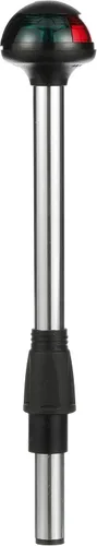 Miniatura 4 de attwood 5092-10-7 Pulsar - Luz de poste marino bicolor de 10 pulgadas para barco con base de montaje de 2 pines, plata, talla única