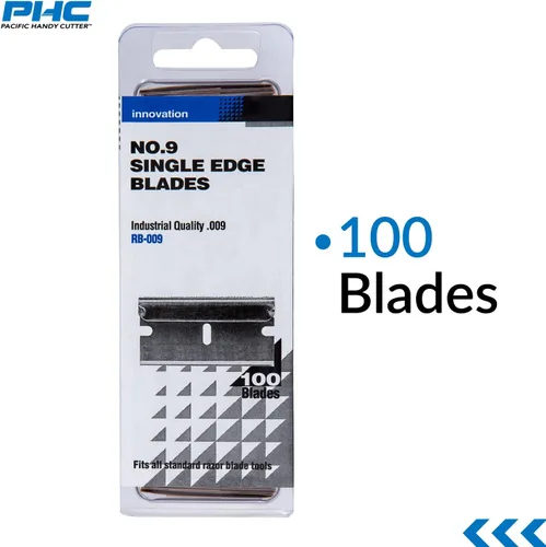 Miniatura 2 de Pacific Handy Cutter - Cuchillas reemplazables de acero inoxidable para cortadores de caja, cuchillas industriales estándar de un solo filo, ultra