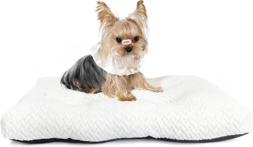 Miniatura 7 de Cama Lavable para Jaula de Perro de 18 Pulgadas Pequeña Antideslizante Impermeable Cálida Acogedora Suave para Mascotas Cachorros, Almohadas