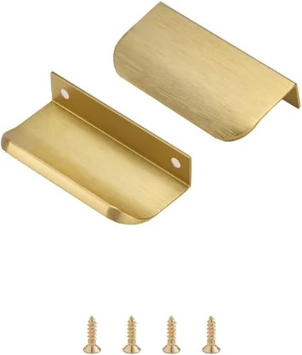 Miniatura 10 de Satanga Tiradores de Dedo Edge para Gabinete Cocina Cajón Perillas Perfil Bajo Puerta Tocador Baño Manijas Largas Armario Muebles Aluminio Paquete