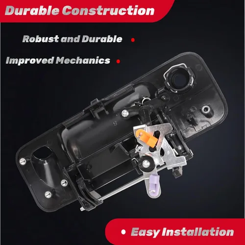 Miniatura 5 de Manija de compuerta trasera para Toyota Tundra 2007 2008 2009 2010 2011 2012 2013, con orificio para cámara de respaldo y orificio de cerradura que