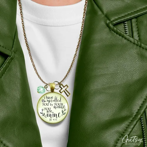 Miniatura 11 de Gutsy Goodness Faith He Cares - Collares hechos a mano con mensaje para mujer cristiana