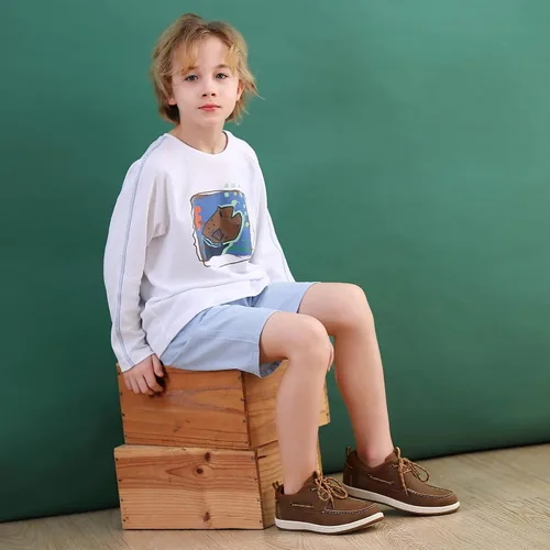 Miniatura 2 de Hawkwell Mocasines para niños y niños, zapatos planos informales para la escuela (bebéniño pequeño)