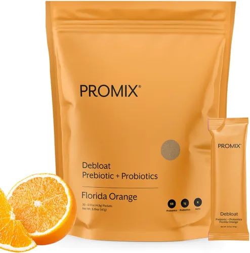ProMix Nutrition - Prebióticos y probióticos para desinflamar con baobab - Rico en vitamina C, alivio de la hinchazón, apoyo inmune - Sabor a