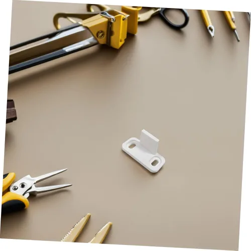 Miniatura 4 de 2 juegos de guías de suelo para puertas correderas de granero, soportes inferiores ajustables para puertas de gabinete de derivación, topes