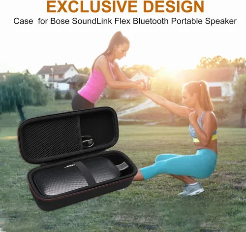 Miniatura 7 de LTGEM - Funda para altavoz compatible con altavoz Bluetooth portátil Anker Soundcore Motion 300, bolsa de almacenamiento de viaje para oficina