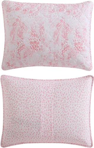 Miniatura 3 de Betsey Johnson - Juego de edredón individual, ropa de cama reversible con costuras de diamante con funda a juego, microfibra cepillada, artículos