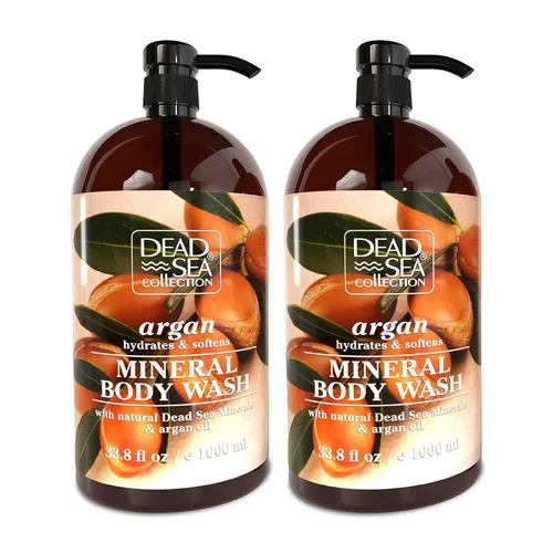 Miniatura 12 de Dead Sea Collection Gel de baño Almond Vanilla para mujeres y hombres, con minerales puros del mar muerto y aceite de almendras dulces, limpia e